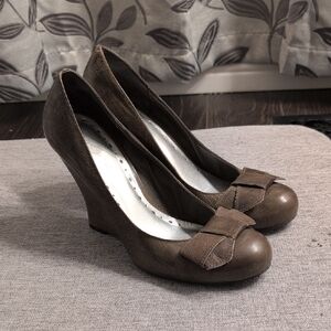 Elegant Brown Women's Wedge Shoes